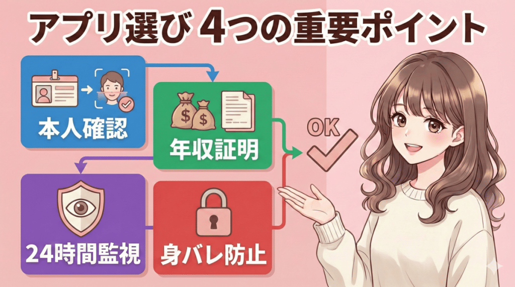 パパ活アプリの選び方